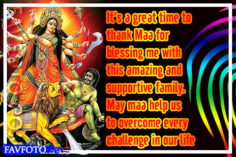 happy durga puja hindi wishes image