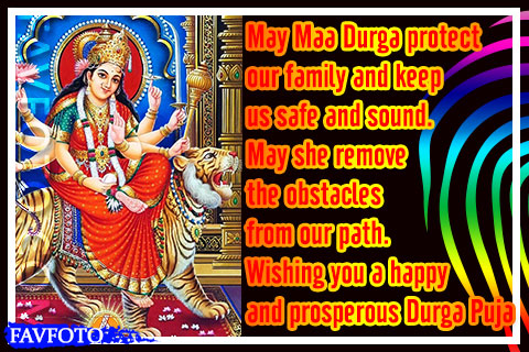 happy durga puja messages with images