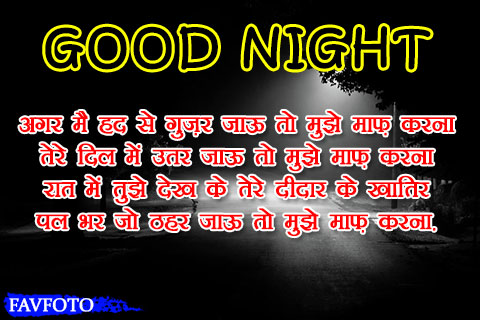 New Good Night Message for Lover in Hindi